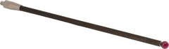 Renishaw - 0.24 Inch Ball Diameter, Carbon Fiber Stem, M4 Thread, Ruby Point Ball Tip CMM Stylus - 5.4528 Inch Working Length, 0.1772 Inch Stem Diameter, 5.9055 Inch Overall Length - Industrial Tool & Supply