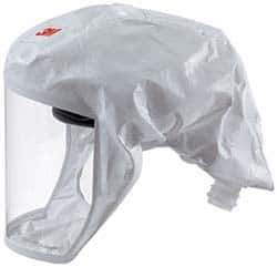 3M - Size M/L, SAR Compatible Headcover - White - Industrial Tool & Supply