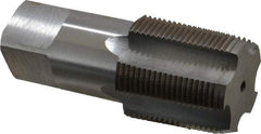 Hertel - 1-1/4 - 11-1/2 NPT Thread, 5 Flute Standard Pipe Tap - 4" OAL, 1-5/16" Shank Diam, Bright Finish, Carbon Steel - Exact Industrial Supply