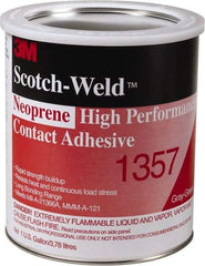 3M - Construction Adhesives - 1357 1G NEOPRN GRY/GRN SCOTCHWELD HP CONTACT ADH - Industrial Tool & Supply