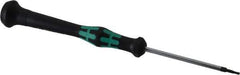 Wera - 1.5mm Precision Miniature Hex Driver - 2-3/8" Bade Length, Ergonomic with Spinning Cap Handle, 2-3/8" OAL - Industrial Tool & Supply
