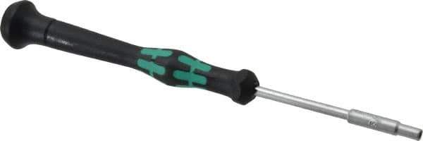Wera - 3/32" Solid Shaft Precision Nutdriver - Ergonomic Handle, 6-1/4" OAL - Industrial Tool & Supply