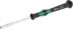 Wera - 7/64" Solid Shaft Precision Nutdriver - Ergonomic Handle, 6-1/4" OAL - Industrial Tool & Supply