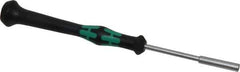 Wera - 1/8" Solid Shaft Precision Nutdriver - Ergonomic Handle, 6-1/4" OAL - Industrial Tool & Supply