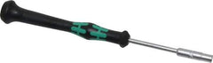 Wera - 5/32" Solid Shaft Precision Nutdriver - Ergonomic Handle, 6-1/4" OAL - Industrial Tool & Supply