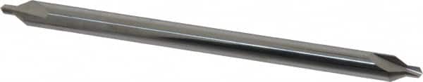 Hertel - #3 Plain Cut 60° Incl Angle Solid Carbide Combo Drill & Countersink - Industrial Tool & Supply