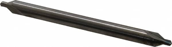 Hertel - #4 Plain Cut 60° Incl Angle Solid Carbide Combo Drill & Countersink - Industrial Tool & Supply