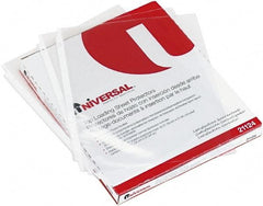 UNIVERSAL - 50 Piece Clear Sheet Protectors-Ring Binder - 11" High x 8-1/2" Wide - Industrial Tool & Supply