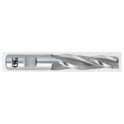 3/8 x 1/2 x 2-1/4 x 4-1/4 3 Fl HSS-CO Tapered Center Cutting End Mill -  Bright - Industrial Tool & Supply