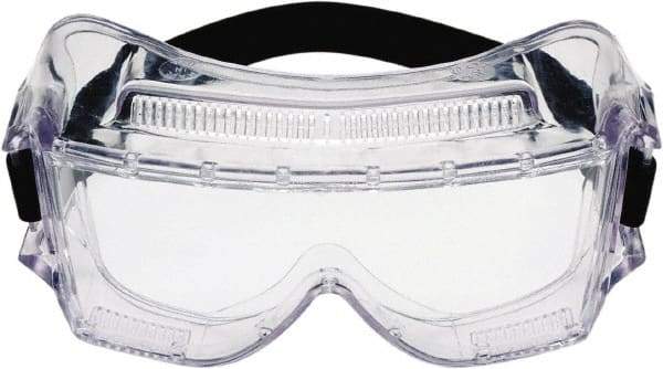 3M - Size Universal, Clear Polycarbonate Anti-Fog Lens, Safety Goggles - Direct Vent, Clear Polycarbonate Frame, Over the Glass Style - Industrial Tool & Supply