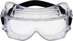 3M - Size Universal, Clear Polycarbonate Anti-Fog Lens, Safety Goggles - Direct Vent, Clear Polycarbonate Frame, Over the Glass Style - Industrial Tool & Supply