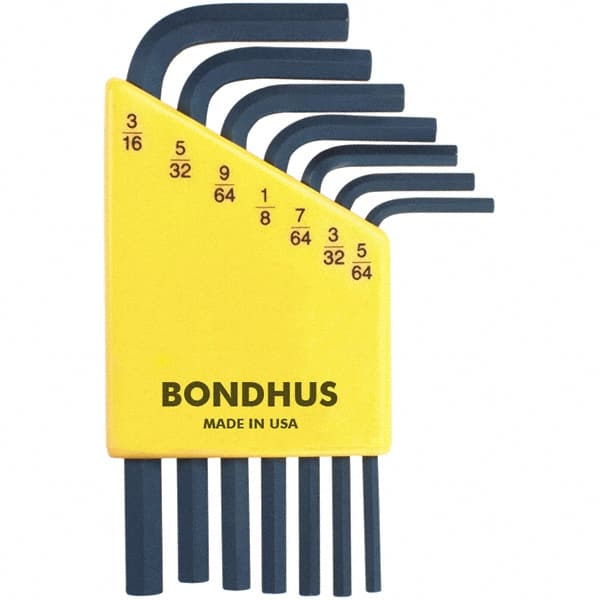 Bondhus - Hex Key Sets Tool Type: Hex Handle Type: L-Key Short Arm - Industrial Tool & Supply
