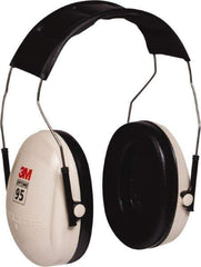 3M - Over the Head Beige & Black Foam Cushion Earmuffs - 21 NRR Rating - Industrial Tool & Supply
