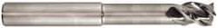 Niagara Cutter - 1", 3 Flute, Single End, Solid Carbide, 0.045" Corner Radius End Mill - 6" OAL, 45° Helix, Right Hand Flute, 1-1/4" LOC, Right Hand Cut, 3-1/2" Extended Reach - Industrial Tool & Supply