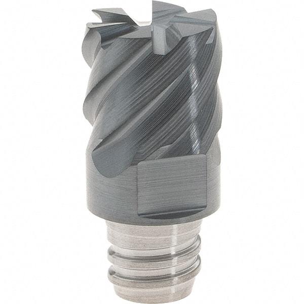 Iscar - MM EC Grade IC903 Carbide End Milling Tip Insert - AlTiN Finish, 6 Flutes, 12mm Cutting Diam, 9mm Depth of Cut, 16.5mm Extension, 50° Helix - Industrial Tool & Supply