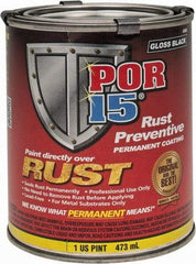 POR-15 - 1 Pint, Black, Rust Preventative Paint - Comes in Can - Industrial Tool & Supply