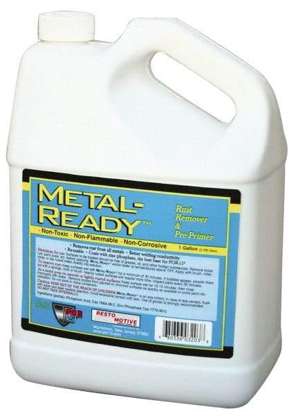 POR-15 - Automotive Metal Preparation - 1 Gal Jug with Empty Spray Bottle - Industrial Tool & Supply