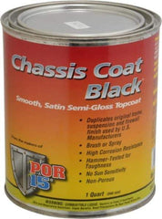 POR-15 - Semigloss Black Automotive Topcoat - 1 Qt Can - Industrial Tool & Supply