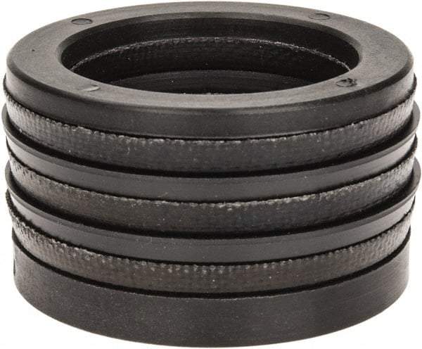 Made in USA - 1-1/4" Inside Diam x 1-3/4" Outside Diam V-Packing Set - 1" High - Industrial Tool & Supply