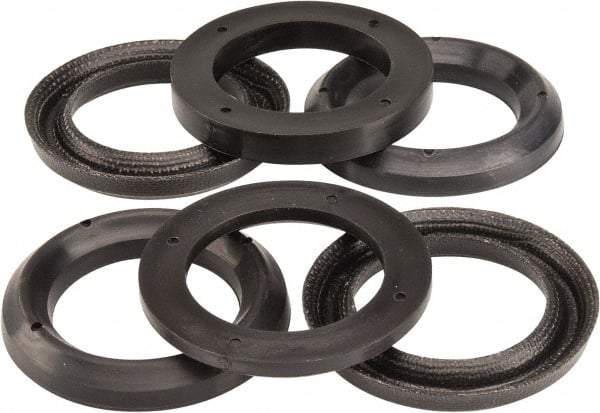 Made in USA - 1-1/2" Inside Diam x 2-1/4" Outside Diam V-Packing Set - 1-1/6" High - Industrial Tool & Supply