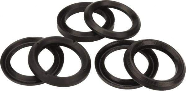 Made in USA - 1-3/4" Inside Diam x 2-1/2" Outside Diam V-Packing Set - 1-1/6" High - Industrial Tool & Supply