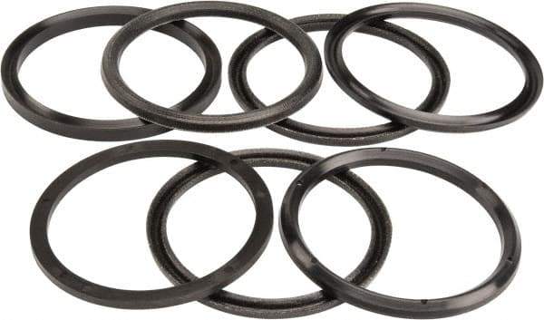 Made in USA - 2-3/4" Inside Diam x 3-1/4" Outside Diam V-Packing Set - 1" High - Industrial Tool & Supply