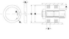 Value Collection - 5" Outside Diam Piston Ring - 1/3" High, Cast Iron - Industrial Tool & Supply