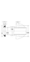 Value Collection - 2-1/2" Inside Diam x 3" Outside Diam 8600 Type Wiper - 0.351" High, Nitrile - Industrial Tool & Supply