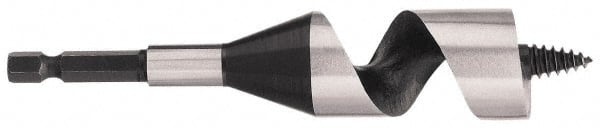 DeWALT - 1-3/8", 7/16" Diam Hex Shank, 6" Overall Length with 4" Twist, Ship Auger Bit - Industrial Tool & Supply