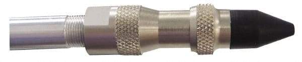 Coilhose Pneumatics - 125 Max psi Rubber Push Button Blow Gun - 1/4 NPT, 39" Tube Length, Nickel Plated Brass - Industrial Tool & Supply