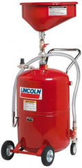 Lincoln - Oil Drain Containers Type: Pressurized Evacuation Drain w/Casters Container Size: 20 Gal. - Industrial Tool & Supply