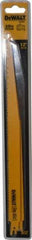 DeWALT - 12" Long, Bi-Metal Reciprocating Saw Blade - Tapered Profile, 5 to 8 TPI, Toothed Edge, Universal Shank - Industrial Tool & Supply