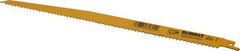 DeWALT - 12" Long, Bi-Metal Reciprocating Saw Blade - Tapered Profile, 6 TPI, Toothed Edge, Universal Shank - Industrial Tool & Supply