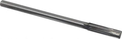 Made in USA - 0.506" Carbide-Tipped 6 Flute Chucking Reamer - Straight Flute, 7/16" Straight Shank, 2" Flute Length, 8" OAL - Industrial Tool & Supply