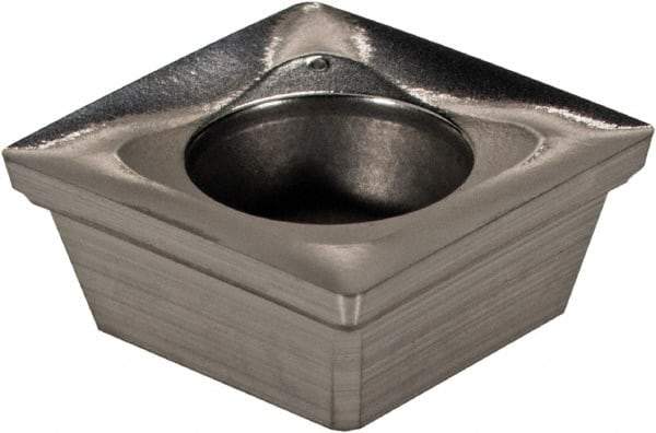 Ingersoll Cutting Tools - SHET110505 P Grade IN15K Carbide Milling Insert - Uncoated, 0.1969" Thick, 0.433" Inscribed Circle, 0.02" Corner Radius - Industrial Tool & Supply