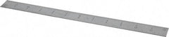 SPI - 12" Long, 1/64, 1/32, 1/16, 1/8" Graduation, Rigid Steel Rule - 4R Graduation Style, 1" Wide, Silver, Satin Chrome Finish - Industrial Tool & Supply