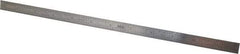 SPI - 12" Long, 1/64, 1/50, 1/32, 1/10" Graduation, Flexible Stainless Steel Rule - 3R Graduation Style, 1/2" Wide, Silver, Polished Finish - Industrial Tool & Supply