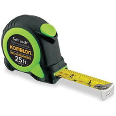 Komelon - 25' x 1" Yellow Blade Tape Measure - Industrial Tool & Supply