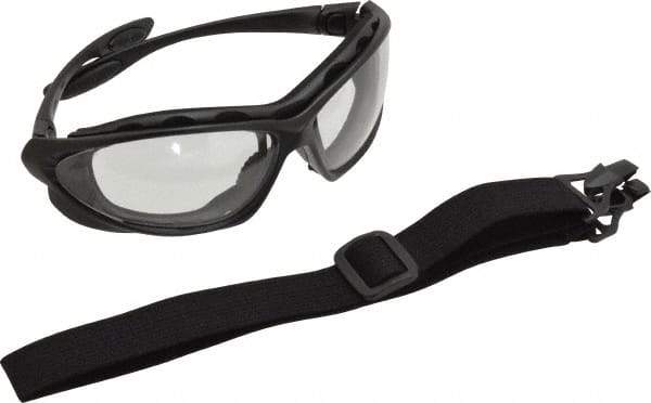 Uvex - Size Universal, Clear Polycarbonate Anti-Fog & Scratch Resistant Lens, Hybrid Safety Glasses/Goggles - Indirect Vent, Black Polycarbonate Frame - Industrial Tool & Supply