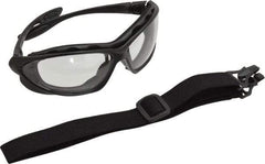 Uvex - Size Universal, Clear Polycarbonate Anti-Fog & Scratch Resistant Lens, Hybrid Safety Glasses/Goggles - Indirect Vent, Black Polycarbonate Frame - Industrial Tool & Supply