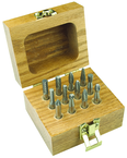 C-725 8Pc Set; 1/4" SH Dbl Cut - CBD - Burr - Industrial Tool & Supply