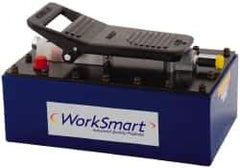 Value Collection - 10,000 psi Air-Hydraulic Pump & Jack - 231.9 Cu In Oil Capacity, Use with Single Acting Cylinders, Advance, Hold & Retract - Industrial Tool & Supply