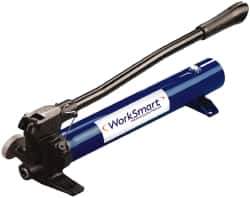 Value Collection - 51/64" Piston Stroke, 1-19/32" Piston Diam, 0.15 Cu In per Stroke, 37 Cu In Reservoir Capacity, Manual Hydraulic Pump - 10,000 psi, 109 Lbs. Max Handle Effort, 1 Stage - Industrial Tool & Supply