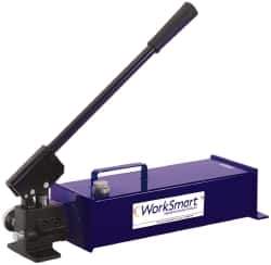 Value Collection - 13/16" Piston Stroke, 1-19/32" Piston Diam, 0.81 Cu In per Stroke, 250 Cu In Reservoir Capacity, Manual Hydraulic Pump - 10,000 psi, 99 Lbs. Max Handle Effort - Industrial Tool & Supply