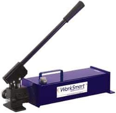 Value Collection - 13/16" Piston Stroke, 1-19/32" Piston Diam, 0.81 Cu In per Stroke, 250 Cu In Reservoir Capacity, Manual Hydraulic Pump - 10,000 psi, 99 Lbs. Max Handle Effort - Industrial Tool & Supply