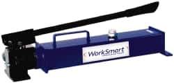 Value Collection - 13/16" Piston Stroke, 1-19/32" Piston Diam, 0.81 Cu In per Stroke, 134 Cu In Reservoir Capacity, Manual Hydraulic Pump - 10,000 psi, 99 Lbs. Max Handle Effort, 2 Stage - Industrial Tool & Supply