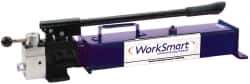 Value Collection - 13/16" Piston Stroke, 1-19/32" Diam, 0.81, 0.14 Cu In per Stroke, 140 Cu In Reservoir Capacity, Manual Hydraulic Pump - 10,000 psi, 2 Stage - Industrial Tool & Supply