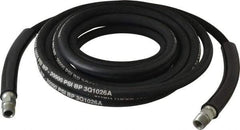 Value Collection - 1/4" Inside Diam x 3/8 NPT 20' Hydraulic Pump Hose - 10,000 psi, 59755199 Opposite End, Rubber - Industrial Tool & Supply