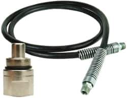 Value Collection - 1/4" Inside Diam x 3/8 NPT 3' Hydraulic Pump Hose - 10,000 psi, 59755199 Opposite End, Rubber - Industrial Tool & Supply