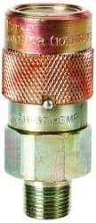 Value Collection - 3/8 NPTF Steel Hydraulic Hose Female Flush Face Coupler - Industrial Tool & Supply